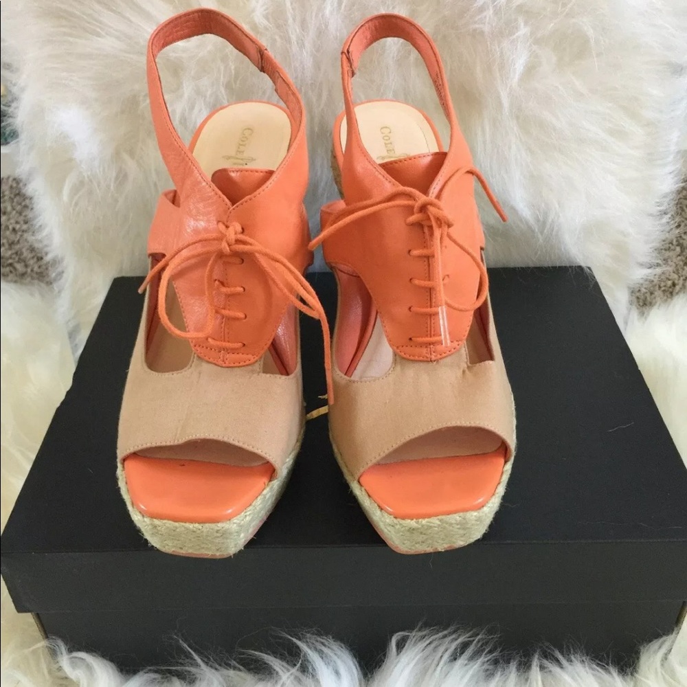 Cole Haan wedge sandals size 9.5